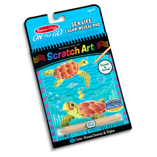 On The Go Scratch Art Sea Life