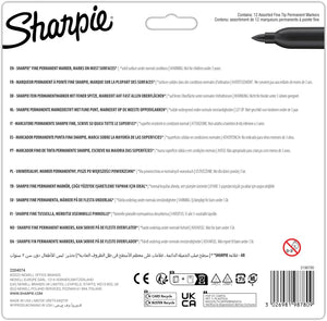 Sharpie Permanent Markers Fine - Glam Pop (24 Pack)