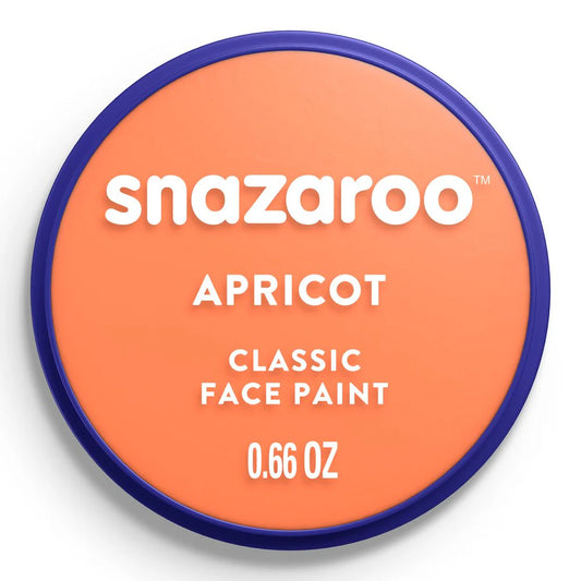 Snazaroo apricot face paint container on a white background