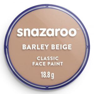 Snazaroo Barley Beige face paint container on a white background