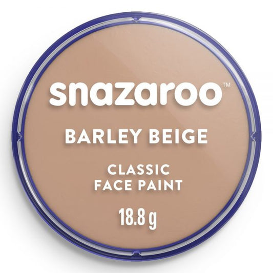 Snazaroo Barley Beige face paint container on a white background