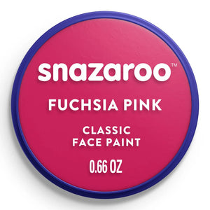 Snazaroo fuchsia pink face paint container on a white background