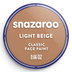 Snazaroo light beige face paint container on a white background