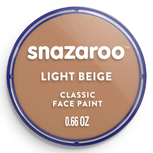 Snazaroo light beige face paint container on a white background