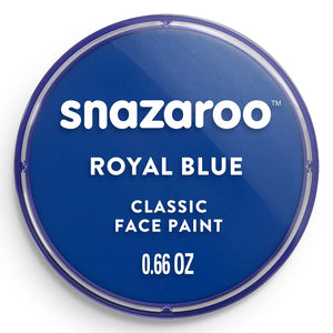 Snazaroo royal blue face paint container on a white background