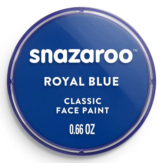 Snazaroo royal blue face paint container on a white background
