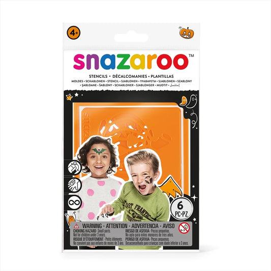 Snazaroo face painting stencil set packaging on a white background