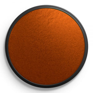 Round pot of metallic electric copper facepaint by snazaroo on a white background