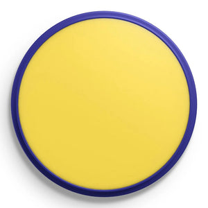 Snazaroo bright yellow face paint container on a white background