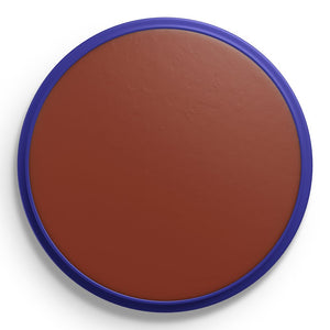 Snazaroo rust brown face paint container on a white background