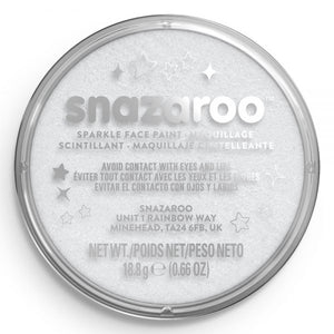 Snazaroo sparkle face paint container on a white background