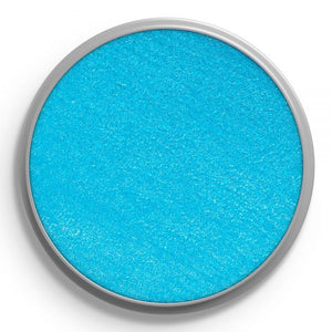 Snazaroo sparkle face paint container with blue color on a white background