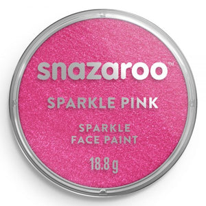 Snazaroo sparkle pink face paint container on a white background