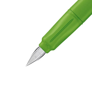Stabilo Ergonomic EASYbuddy M Nib Fountain Pen - Lime/Green (Blue Ink Cartridge)