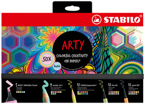 STABILO ARTY Creative Set Pastel - Pack of 50
