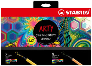 STABILO ARTY Creative Hero - Pack of 68 (Pen 68 & Point 88)