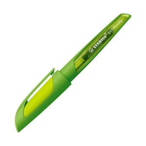 Stabilo Ergonomic EASYbuddy M Nib Fountain Pen - Lime/Green (Blue Ink Cartridge)