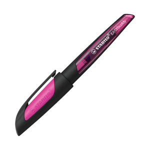 Stabilo Ergonomic EASYbuddy M Nib Fountain Pen - Black/Magenta (Blue Ink Cartridge)