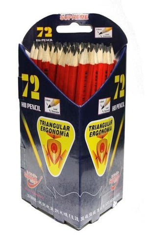 Supreme Triangle Junior Pencils (Box of 72)