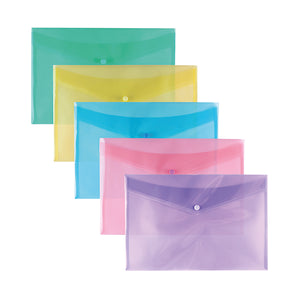 Stud Wallet Pastel Assorted A4 (Pack of 25) 302208