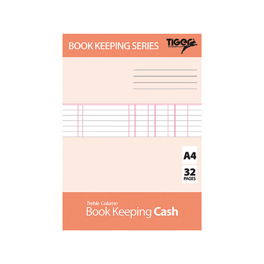 Book Keeping Cash Book A4 (Pack of 6) 302299