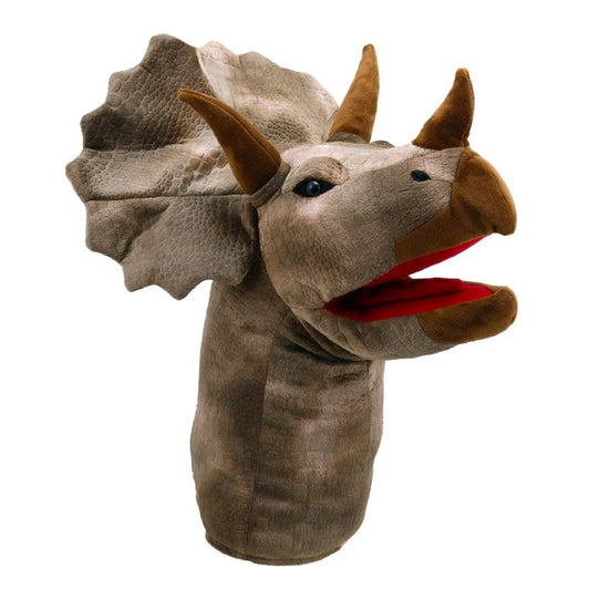 Large Dino Heads: Triceratops Puppet