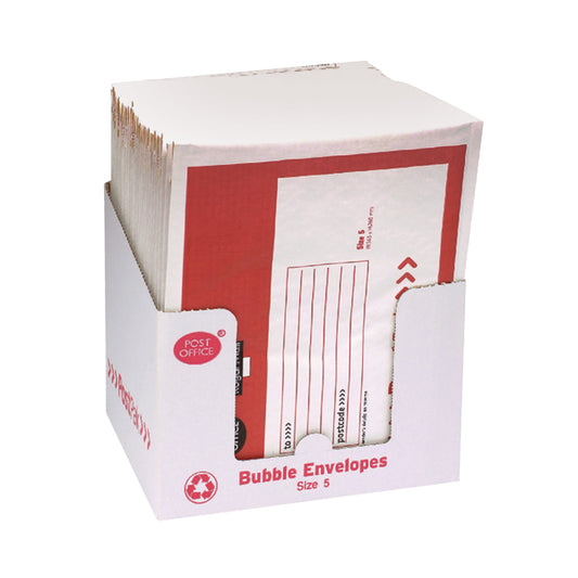 Post Office Postpak Size 5 Bubble Envelopes (Pack of 100) 41640