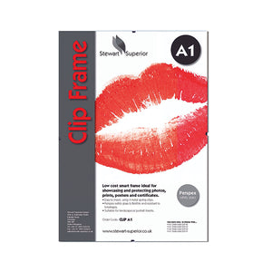 Seco Clip Frame with Perspex Front Cover/Hardboard A1 CLIPA1