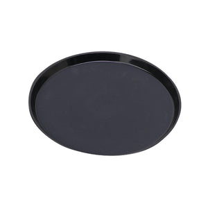 Serving Tray Round Polycarbonate H22 x D355mm Black PT1400