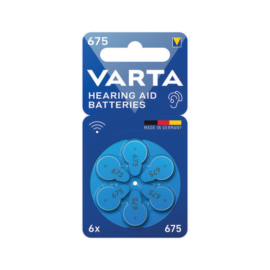 Varta Hearing Aid Batteries 675 (Pack of 6) 24600101416