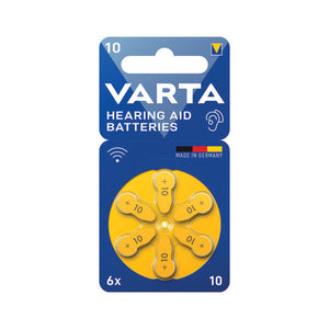 Varta Hearing Aid Batteries 10 (Pack of 6) 24610101416