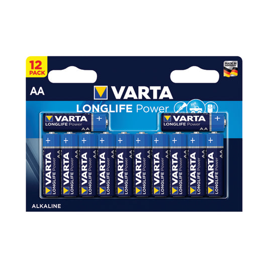 Varta AA Long Life Battery Alkaline (Pack of 12) 4906121482