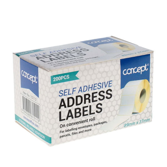 Concept White Address Labels (200 Pack)