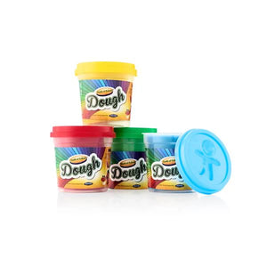 Pots Play Dough With Mould Lid Woc 4x140g 