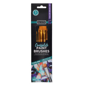 Icon Paintbrush Set - Synthetic (5 Pack)
