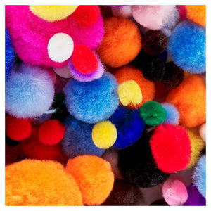Crafty Bitz 454g Bag Asst Pom Poms