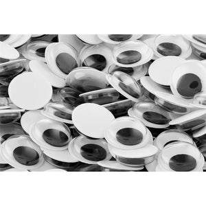 Tub 1000 Self Adhesive Goggly Eyes - 12mm