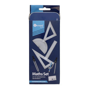 Student 9 Piece Maths Set - Blue