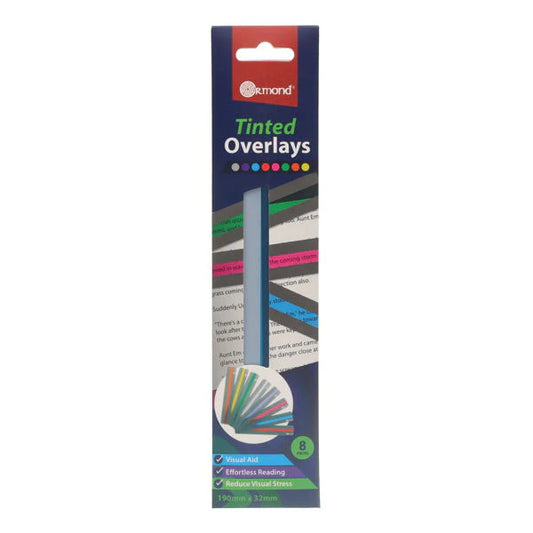 Ormond Tinted Overlays -  190x32mm (Pack of 8)