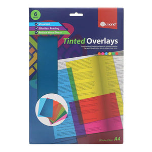 Ormond A4 Tinted Overlays (6 Pack)