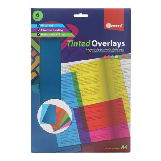 Ormond A4 Tinted Overlays (6 Pack)