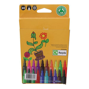 World of Colour Felt Tip Markers (Pack of 20)