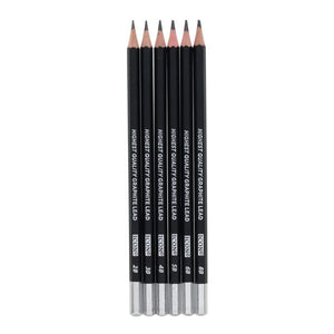 Graphite Drawing Pencils - 6 Pack