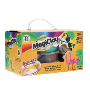 World of Colour - Super Stretchy MagiClay Tubs (24 x15g)