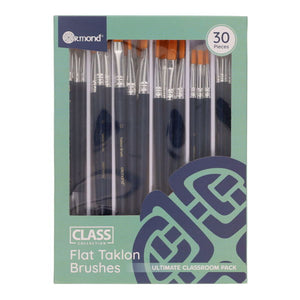 Ormond Class Collection Flat Taklon Brushes (Pkt.30)