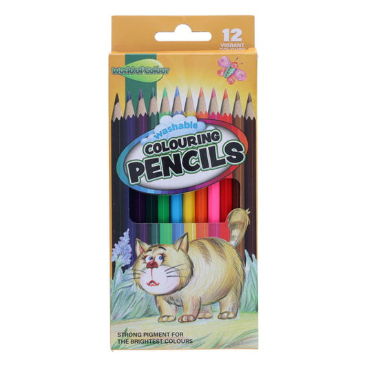 World of Colour Full Size Colouring Pencils (Pkt.12)