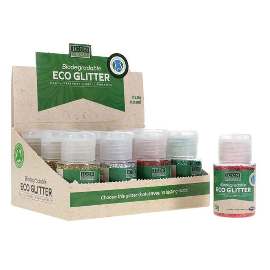 Icon Craft Biodegradable Eco Glitter 25g (Assortment)
