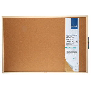 Concept Memo & Notice Cork Board - 90x60cm
