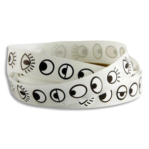 Roll 1000 Stickers - Eyes Black/White