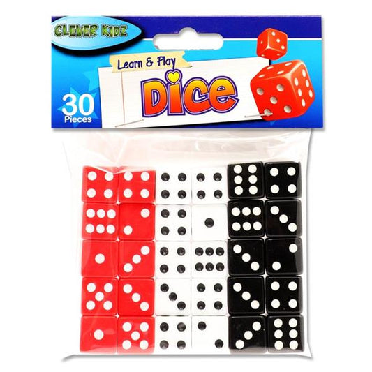 Pkt.30 16Mm Dice - Dots